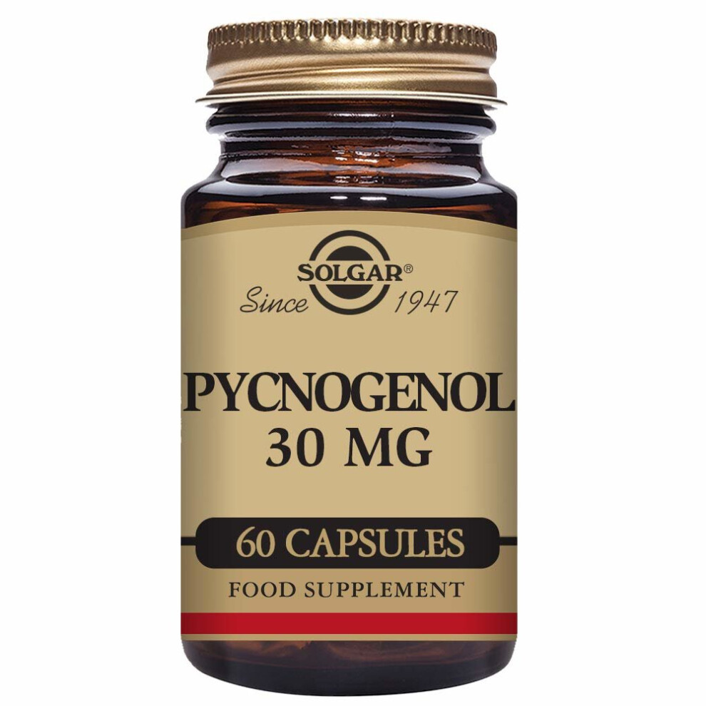 Solgar Pycnogenol 30mg Vegetable Capsules - Pack of 60