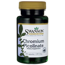 Swanson Chromium Picolinate (200mcg, 100 Capsules)