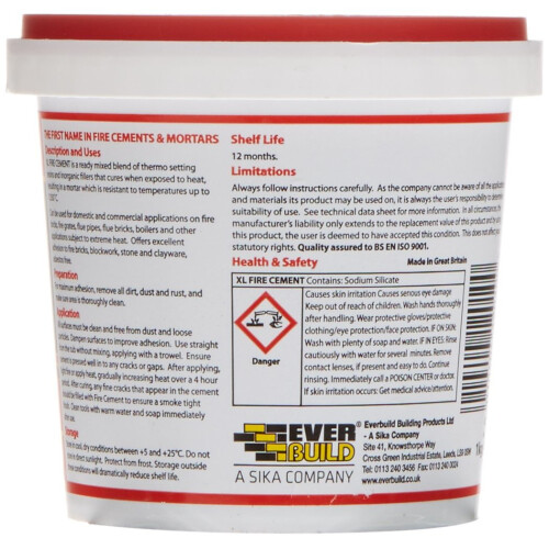 Everbuild EVERBUILD 1KG "XL" FIRE CEMENT, BUFF COLOUR 1