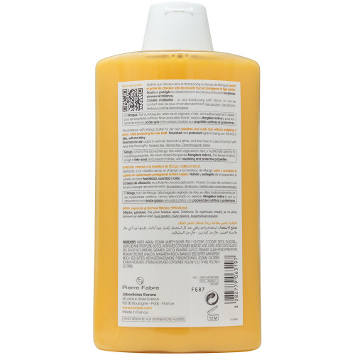 Klorane Klorane Mango Butter Shampoo 400ml 1