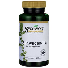 Swanson Ashwagandha-Kapseln, 900 mg, Packung mit 100 Kapseln