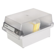 HAN 966-S-631, Card filing box Special Edition A6 landscape. Innovative, attractive design holds 800 cards with lock, readjustable lid supplied...