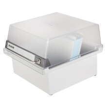 HAN 965-S-631, Card filing box Special Edition A5 landscape. Innovative, attractive design holds 800 cards with lock, readjustable lid supplied...