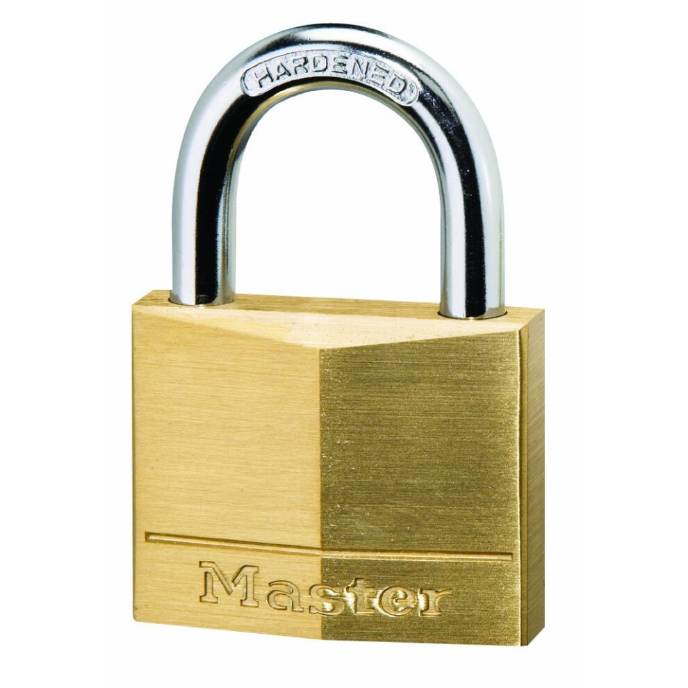 Master Lock Padlock, Solid Brass Body Lock, Keyed Alike, Best Used for Best Used for Indoor Storage Lockers, School Lockers and More (Pack of 6)