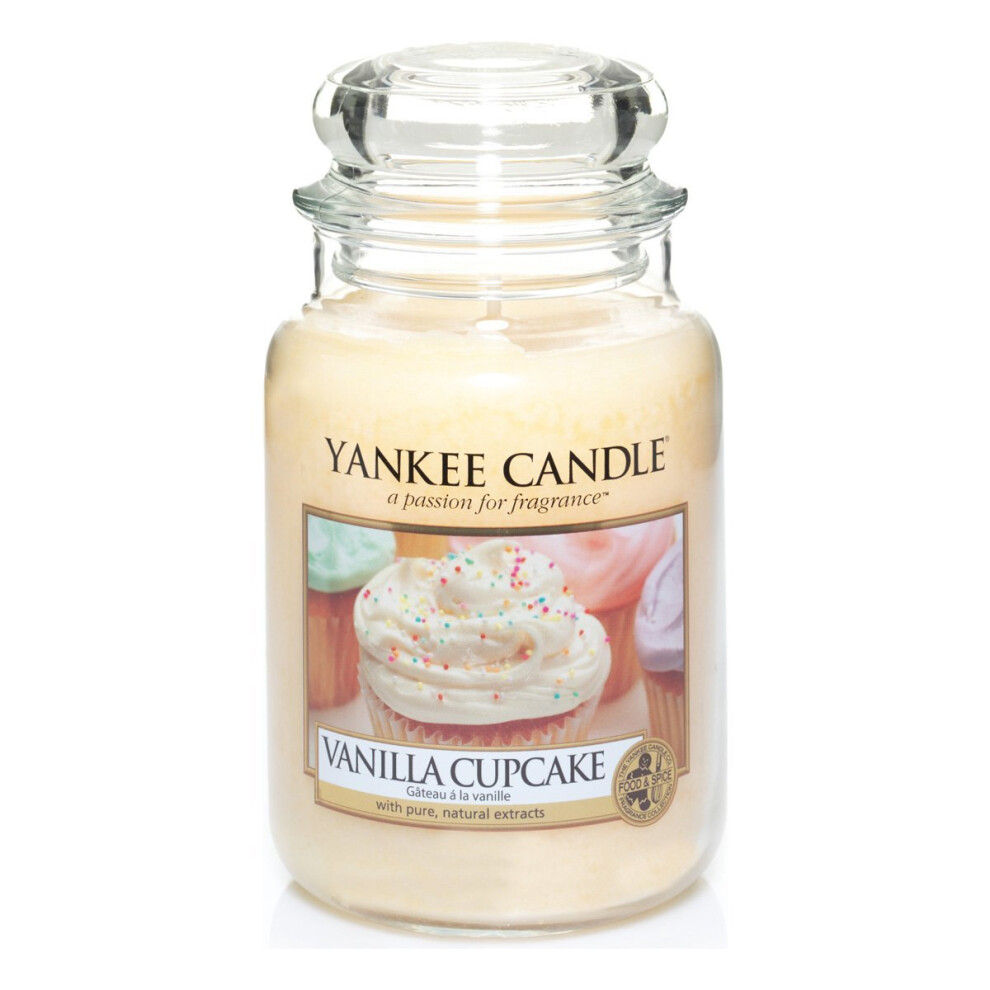 Yankee Candle Large Jar Candle, Vanilla Cupcake