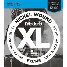 D'Addario EXL148 XL Nickel Wound Extra Heavy  (.012-.060) Electric Guitar Strings