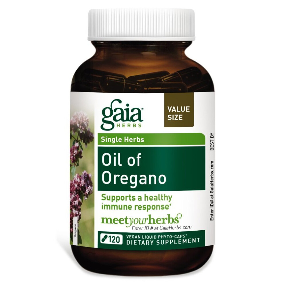 Gaia-Herbs Gaia Herbs Oil Of Oregano, 120 Liquid-Filled Capsules, Bottle