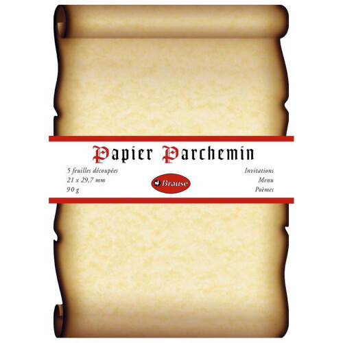 Brause A4 Parchment, 90 g, 5 Sheets