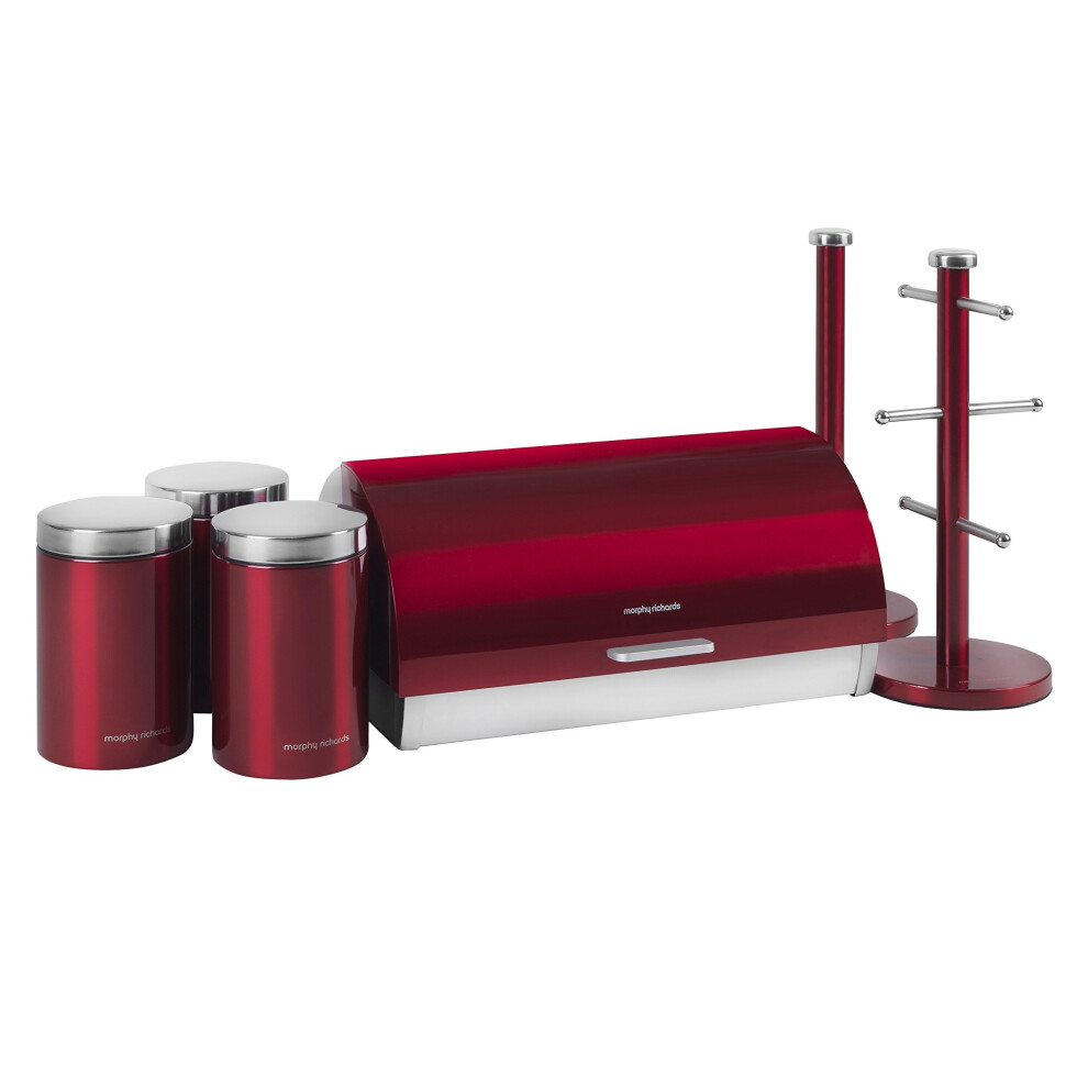 Morphy Richards Accents Storage Set, 6 Piece - Red