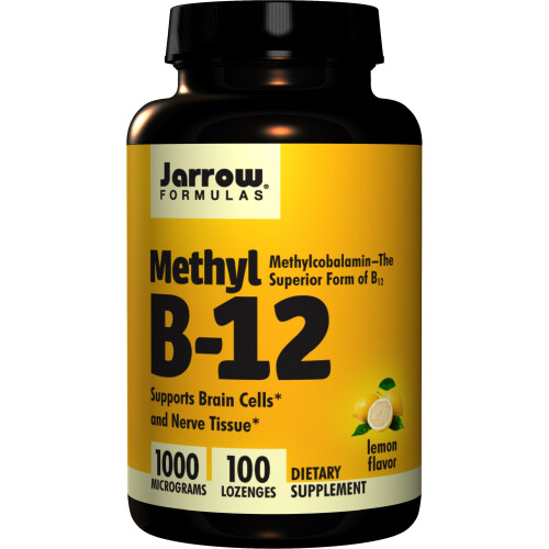 Jarrow Formulas, Méthyl B-12, Extra Puissance, Citron, 1 000 mcg, 100 Comprimés à Croquer