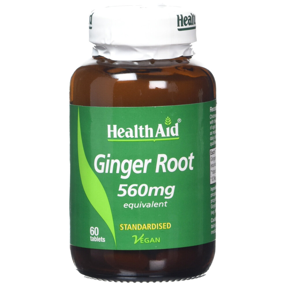 Health Aid Healthaid Ginger Extract 560Mg - 60 Vegan Tablets