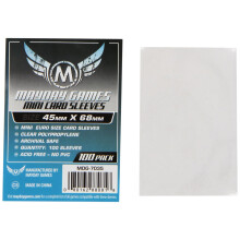 Mini Euro Game Play Card Sleeves (100 Sleeves/Pack - 45 MM X 68 MM) - Board Game