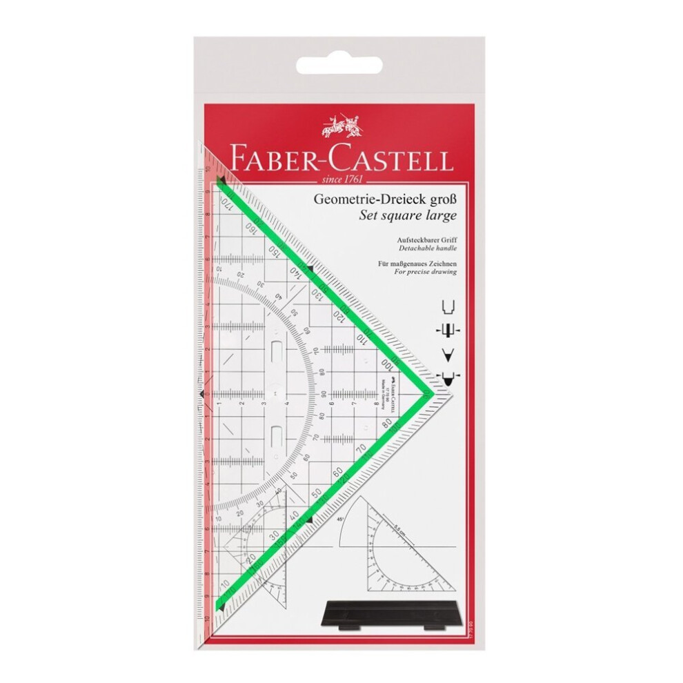 Faber Castell 177090 20 cm Triangle With Handle