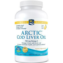 Nordic Naturals, Arktischer Dorschlebertran, Zitrone, 180 Weichkapseln