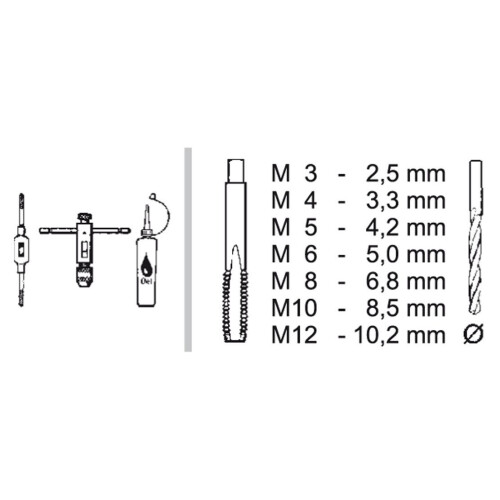Connex COXT674085 HSS Single-Threading Tap, 0 V, Silver, M10 2