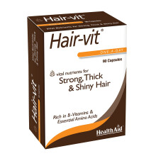 HealthAid Hair Vitamins for Hair Growth with Essential Vitamins and Minerals, 90 Capsules