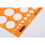 Helix Circle Stencil Template - Translucent Orange 2