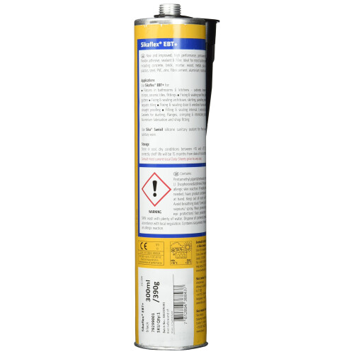 Sikaflex EBT+ - Όλα σε ένα συγκολλητικό, στεγανωτικό και πληρωτικό - 300ml - Μαύρο 2