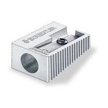 Staedtler 510 10, pencil sharpener (manual pencil sharpener, metallic, metal)