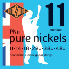 Rotosound Pure Nickel Medium Gauge Electric Guitar Strings (11 14 18 28 38 48)