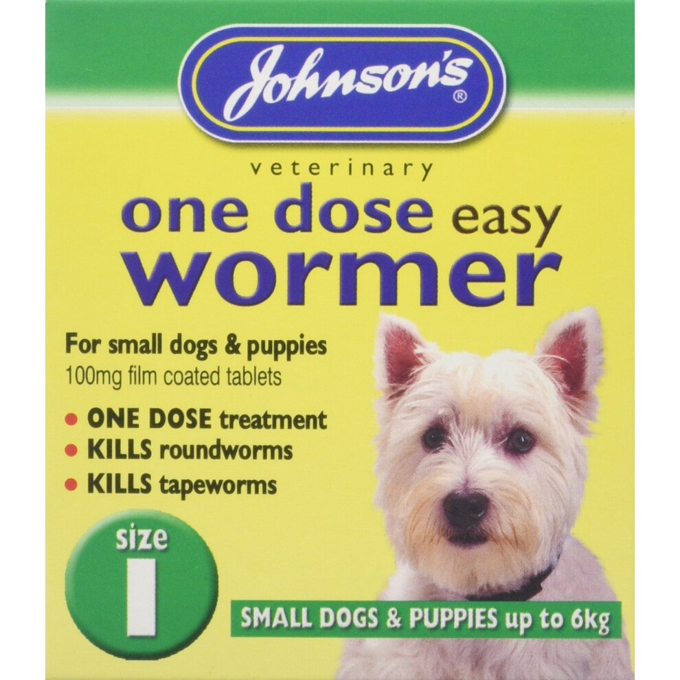 Johnson's Vet Easy One Dose Wormer, Size 1