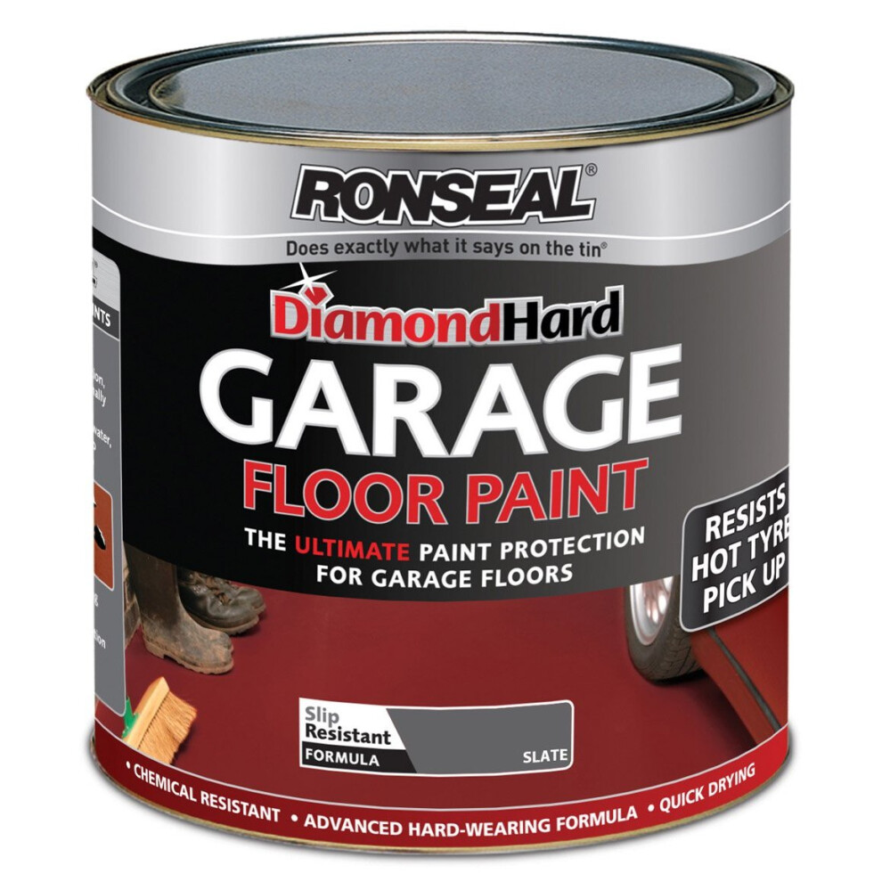 Ronseal DHGFPS25L 2.5L Diamond Hardgarage Floor Paint - Slate