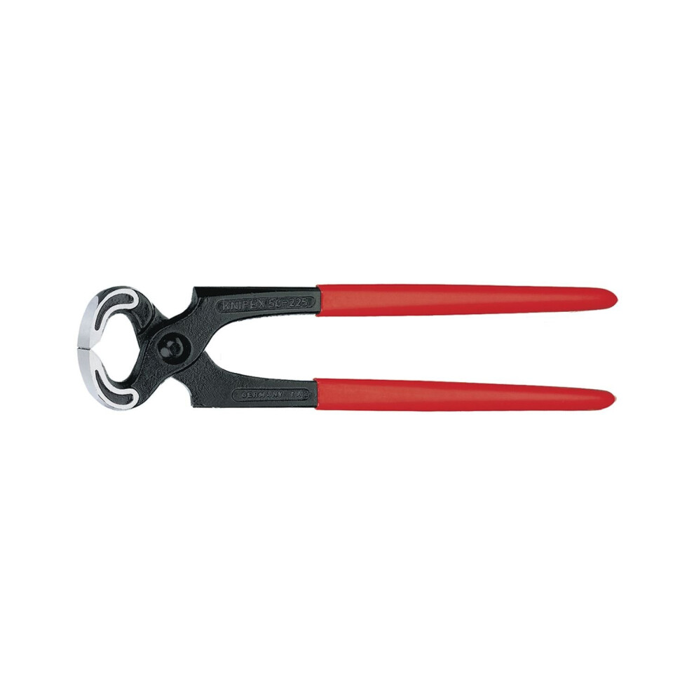 KNIPEX 50 01 180 Carpenters' Pincers black atramentized plastic coated 180 mm