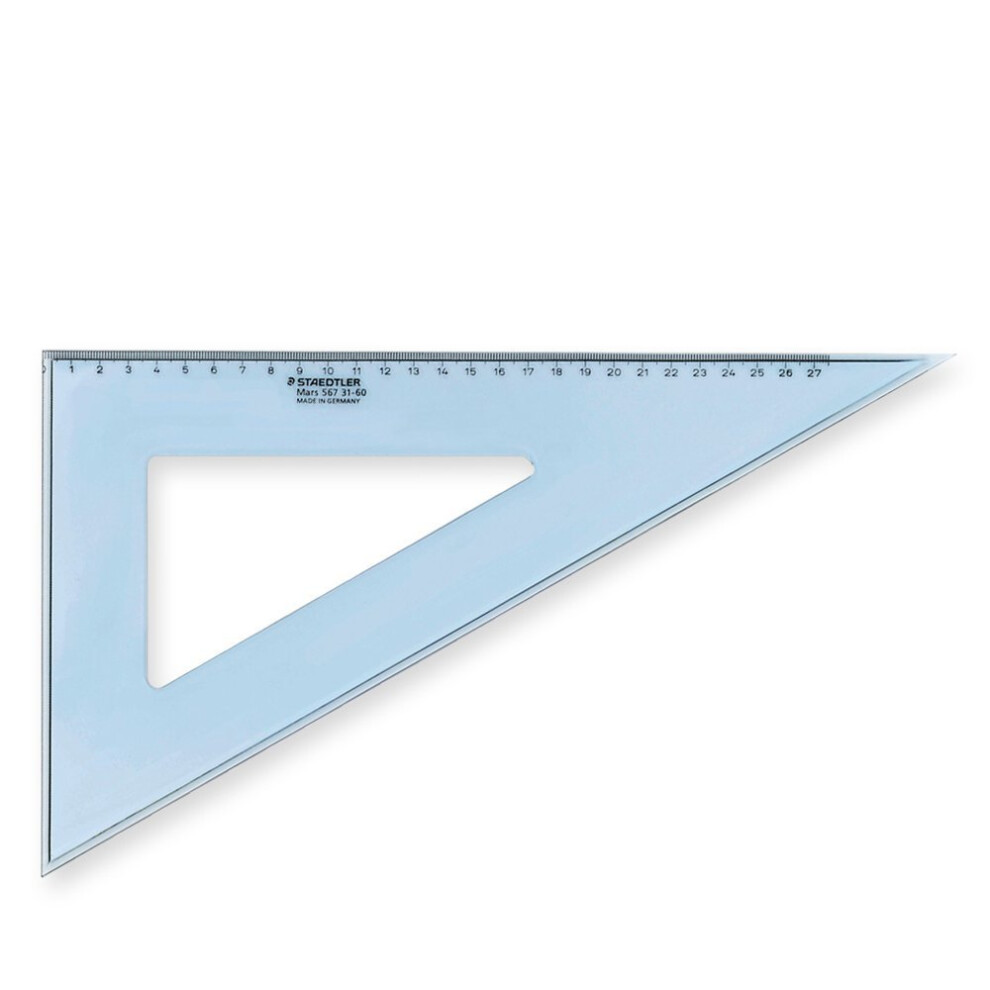 Staedtler Mars 567 31-60 Set Square 32 cm 60/30 Degree - Blue