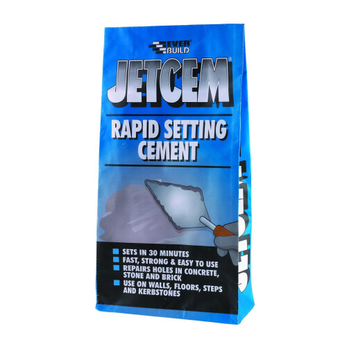 Everbuild Everbuild Jetcem Rapid Set Cement 12Kg (2 X 6Kg Pack) 1