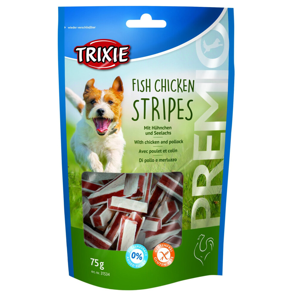 Trixie Premio Stripes, Chicken And 1Per Pack (1 X 75G) Salmon