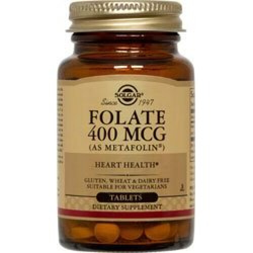 Solgar Folsäure 666 mcg DFE (METAFOLIN 400 mcg) 50 Tabletten Solgar