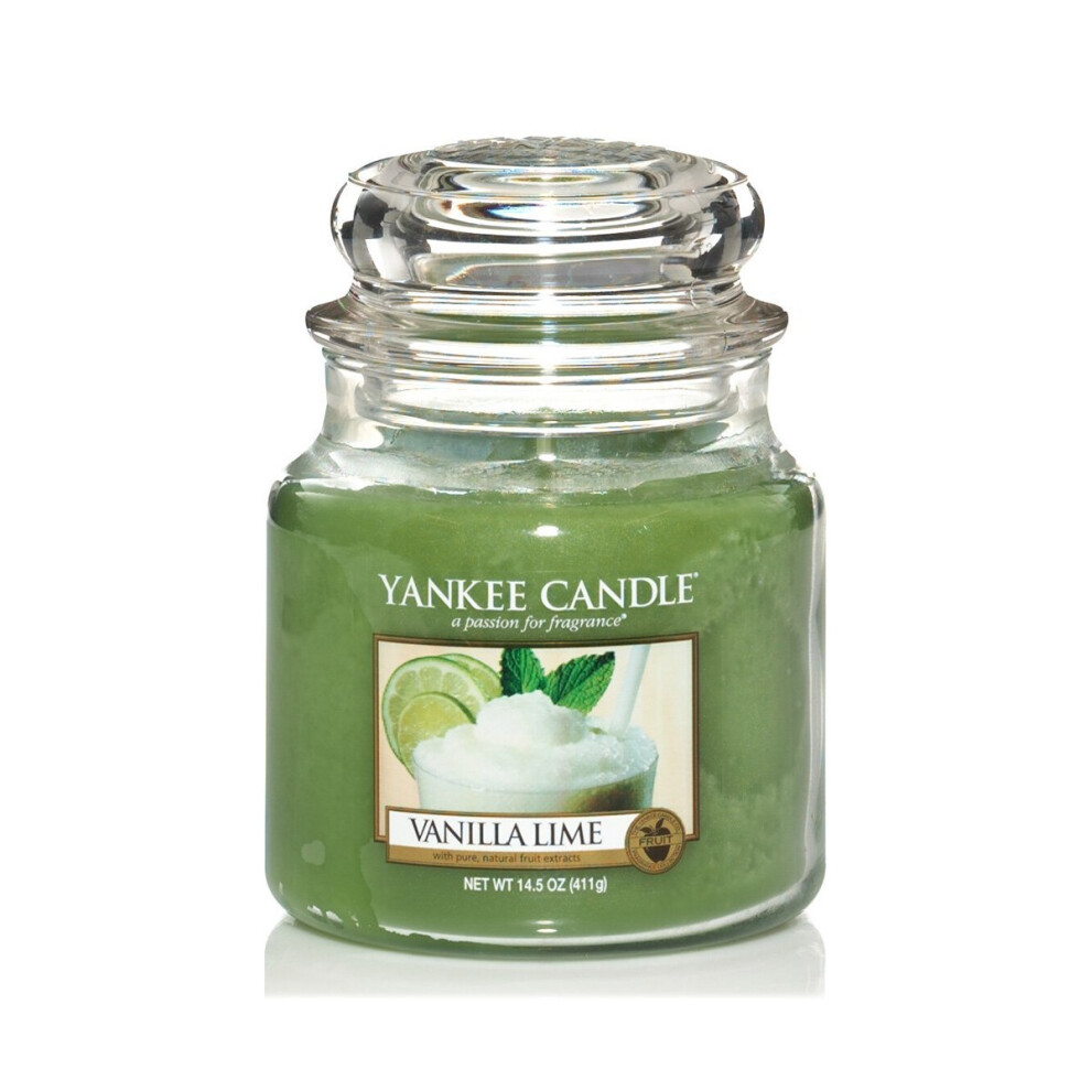 Yankee Candle Medium Jar Candle, Vanilla Lime