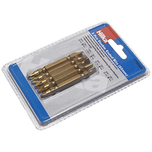 Hilka Hilka 37950505 65mm Titanium Coated Double Ended Screwdriver Bit Set