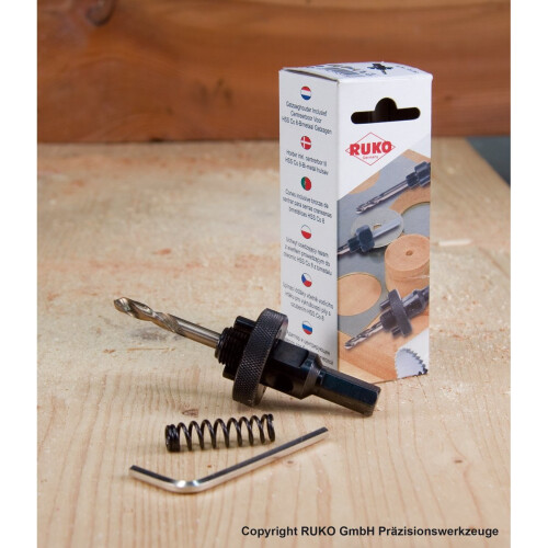 RUKO 106202 Uptake Holder + HSS Drill Bit A 2 = 32.0-152.0 mm 1