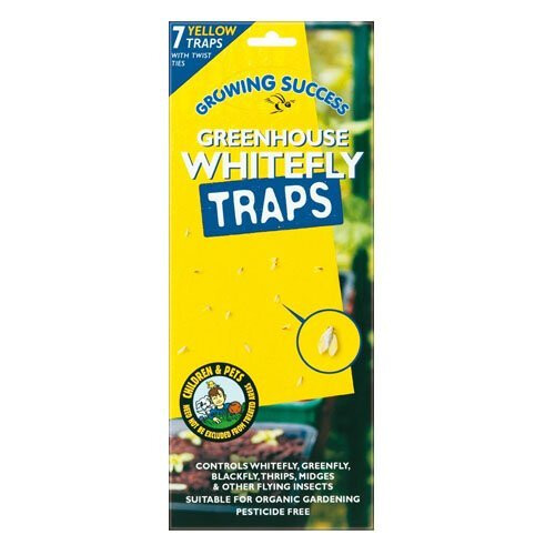 Growing Success Greenhouse Whitefly Traps, 7 Traps Per Pack
