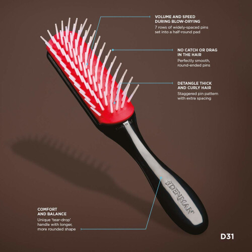 Denman Denman D31 Freeflow 7 Row Styling Hairbrush 1