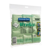 WypAll* Microfibre Cloths 8396 - 1 carry pack x 6 cloths, green