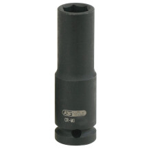 Strømstik med 6 hjørner, lang, 13 mm, 1/2 KS Tools