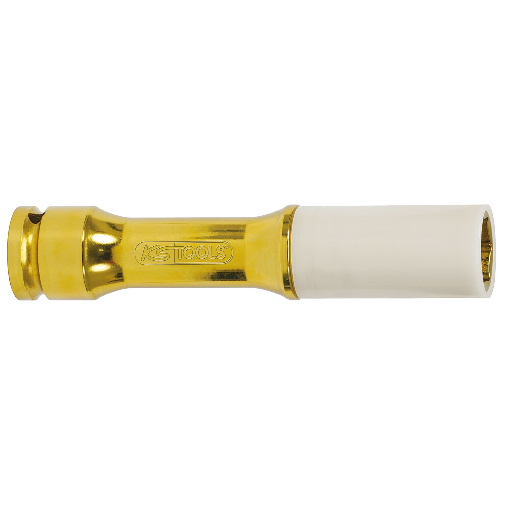 Ks Tools 515.2041 1/2" Aluminium Wheel Impact Socket, Extra Deep, 19Mm 4042146166635