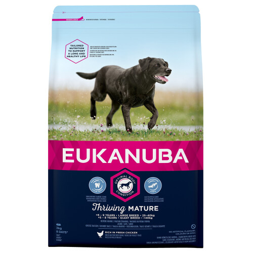 Eukanuba Mature Dog Food For Large Dogs Rich in Fresh Chicken For the