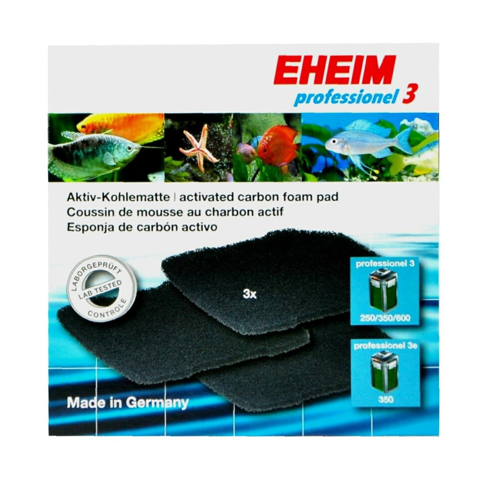 Eheim Prof 3 250/350/600/E 350 Carbon Pads, 3-Piece