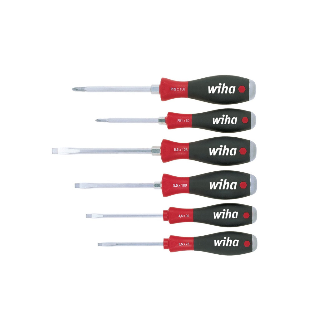 Wiha SoftFinish SL/PH Hex Blade Screwdriver Set, 7 Piece