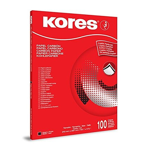 Kores Carbon Paper 1200, DIN A4, 100 sheets, black