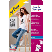 Avery Zweckform Textile Foil DIN A4 for Light Coloured Fabrics 24 Sheets
