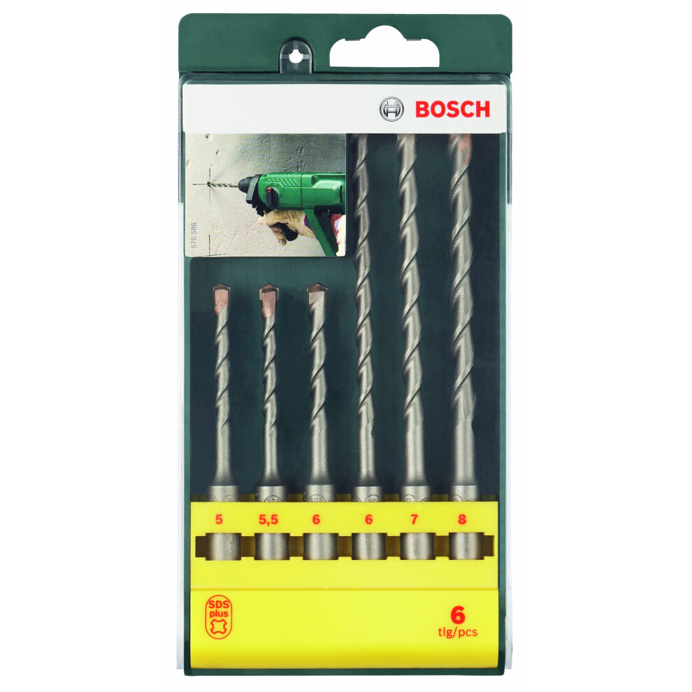 Bosch 6 Piece SDS Plus Drill Bit Set