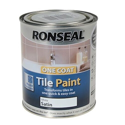 Ronseal Ronseal One Coat Tile Paint White Satin 750ml