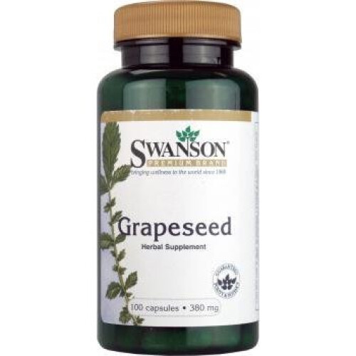 Swanson Grapeseed - 380mg, 100 Capsules
