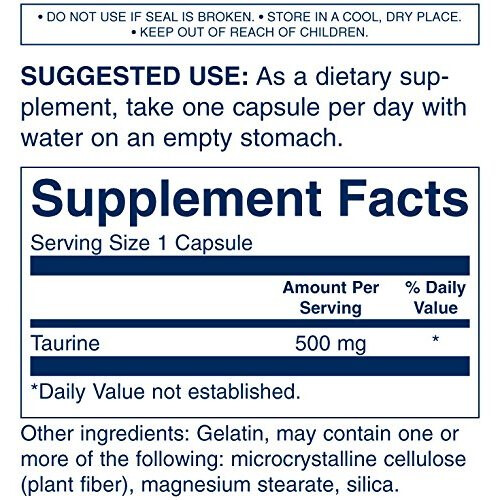 Swanson Taurine - 500mg, 100 Capsules 2