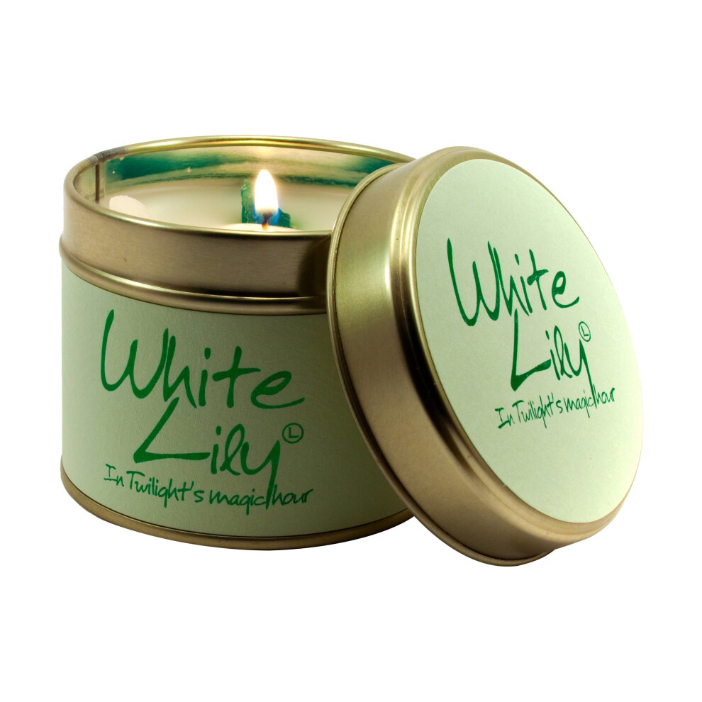 Lily Flame Lily Tin, White