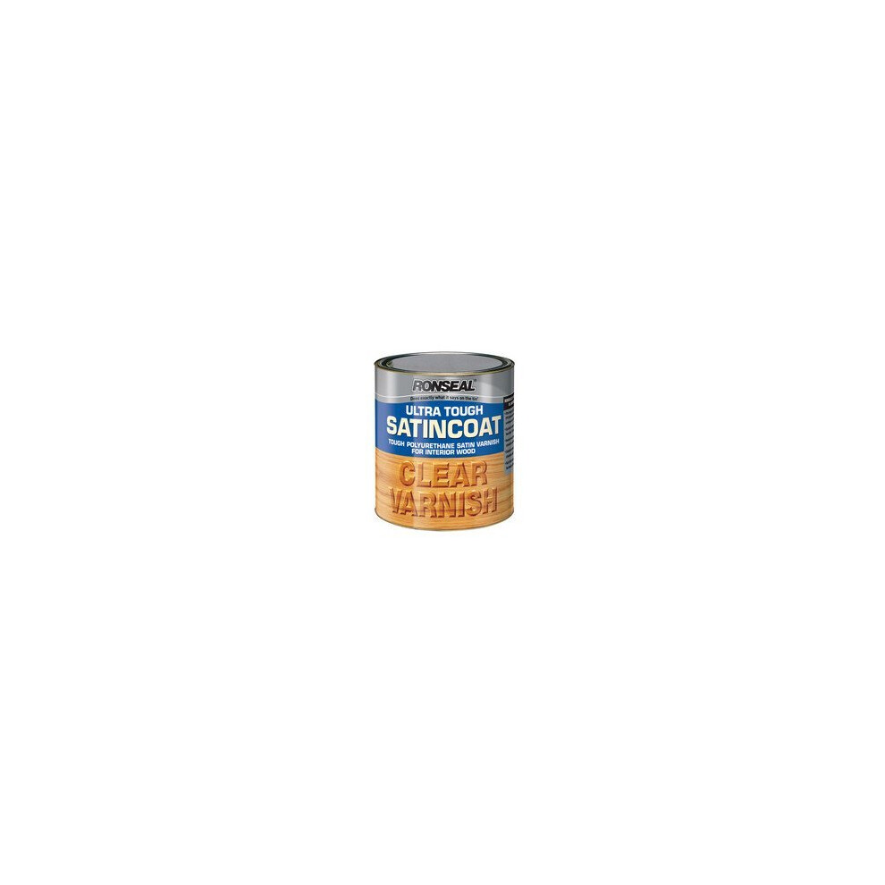 Ronseal UTVSC25L 2.5L Ultra Tough Internal Clear Satincoat Varnish